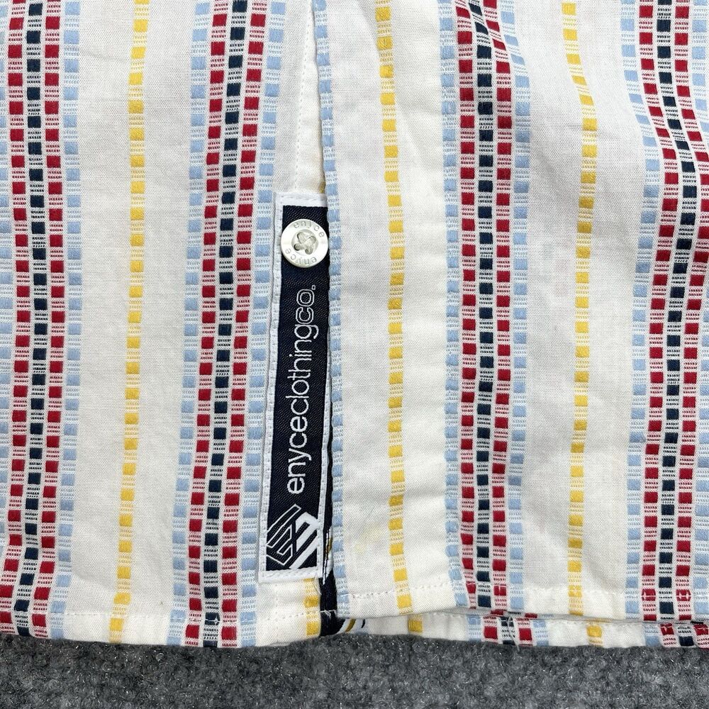 Enyce Clothing Co Shirt Mens XXL Multi Stripe Long Sleeve Button Front Cotton - Picture 5 of 11